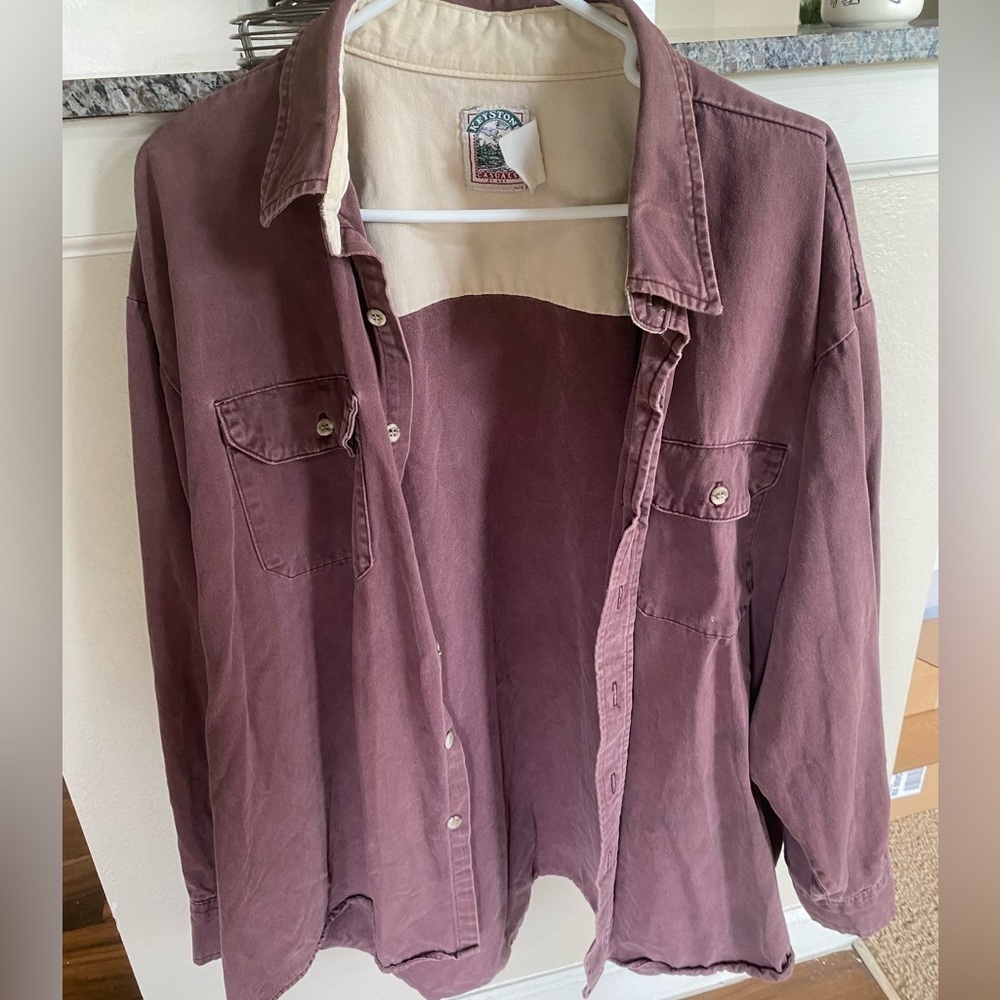 Vintage Marroon Button Up